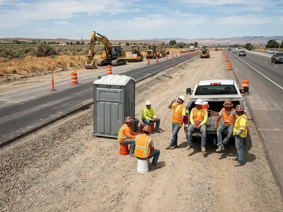 highway-road-construction-crew-007 — frequently asked questions, Porta Potty and Restroom Rentals in Landmark, AR